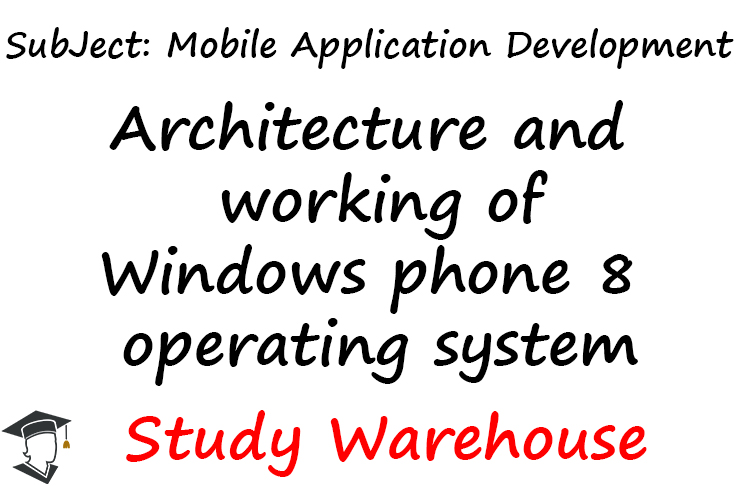 Architecture and working of Windows phone 8 operating system