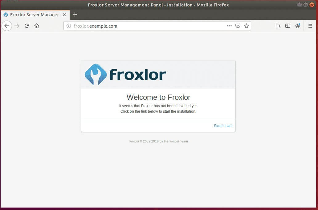 Install Froxlor Server Management Panel on Ubuntu with Apache 01