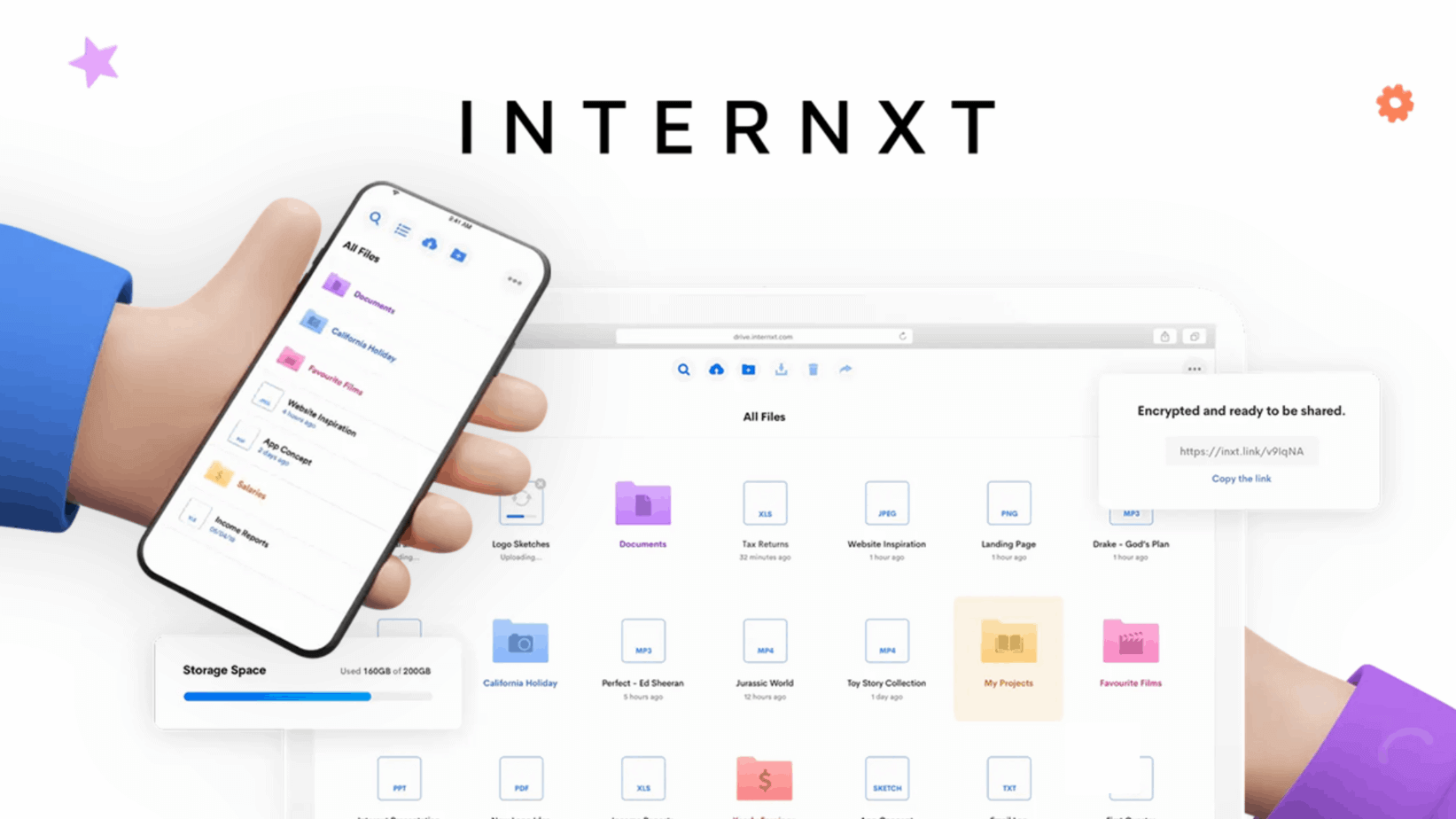 Internxt Drive - The worlds most secure cloud storage service