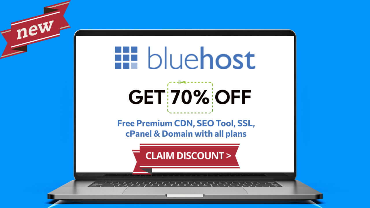 Bluehost hosting Deal - Get Bluehost Hosting Domain for Only $25 Using My Special Link